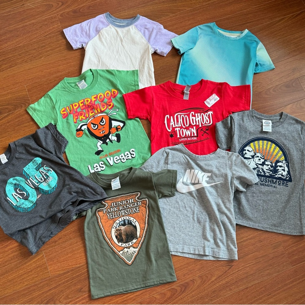 Toddler Boys 8pc Variety T-Shirt Bundle size 4